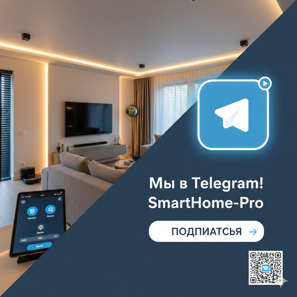 Мы в Telegram! Подписывайтесь на SmartHome-Pro - фото