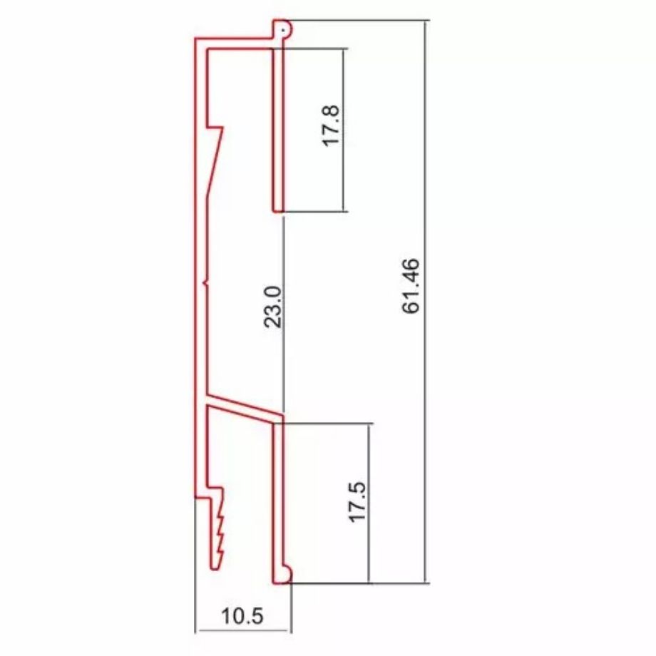 Профиль ПК-4 для 3D потолков (2,5м) (6)