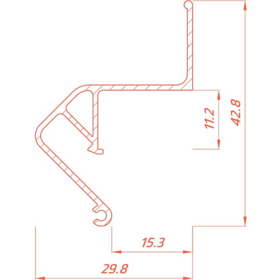 Профиль парящий FLEXY FLY 01, белый матовый, 2 м (2)