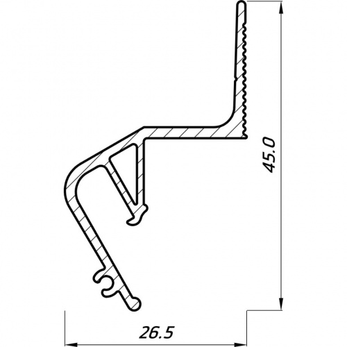 Профиль парящий FLEXY FLY 02, белый матовый, 2 м (4)