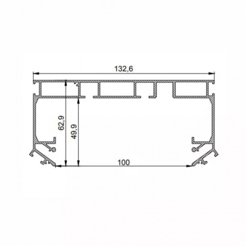 Профиль LumFer SK02 (скрытый карниз) белый 3,2м(1)