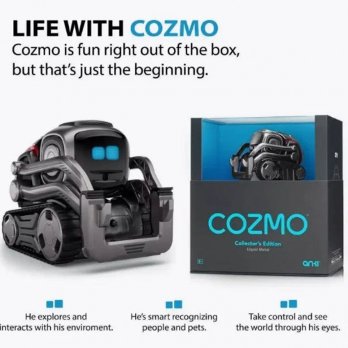 Обучающий умный программируемый робот Anki Cozmo Collector's Edition (Liquid Metal) Renewed с искусс (3)
