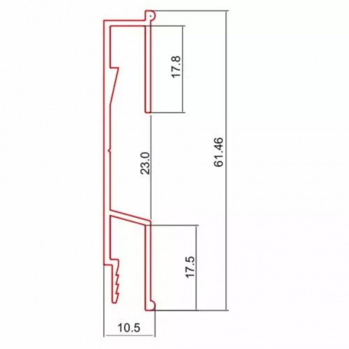 Профиль ПК-4 для 3D потолков (2,5м) (6)