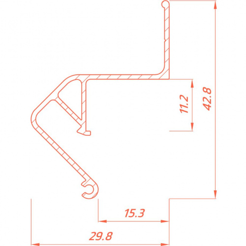 Профиль парящий FLEXY FLY 01, белый матовый, 2 м (2)